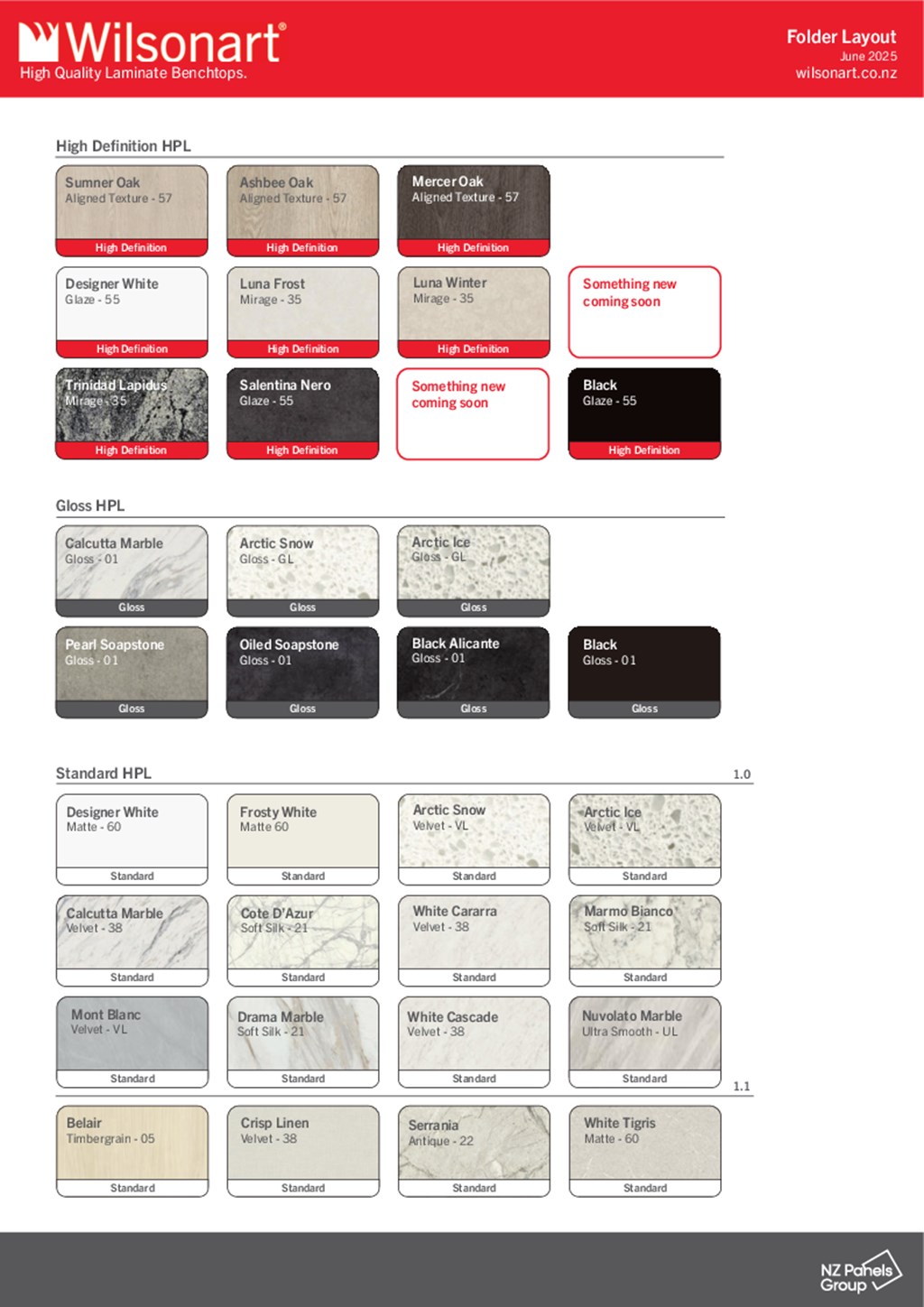 Wilsonart HPL Folder Layout