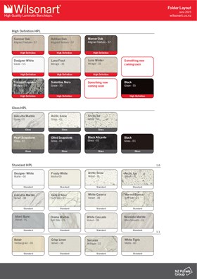 Wilsonart HPL Folder Layout
